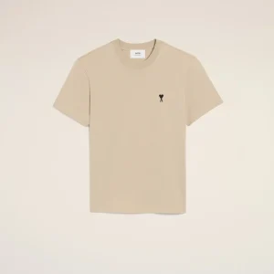 AMI Paris Beige Ami De Coeur Cotton T-Shirt