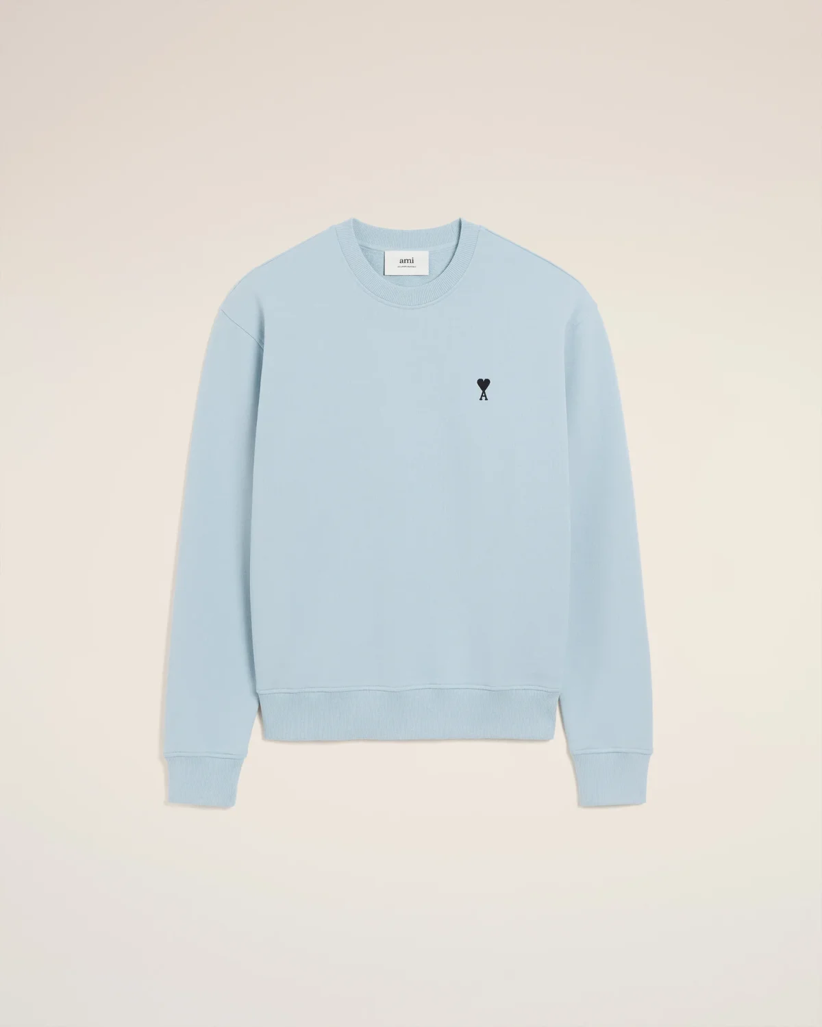 AMI Paris Blue Cotton Ami De Coeur Sweatshirt AMI Paris Blue Cotton Ami De Coeur Sweatshirt