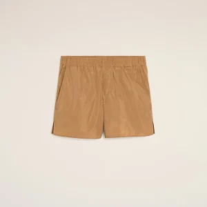 AMI Paris Brown Taffetas Shorts