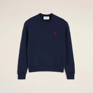 AMI Paris Navy Ami de Coeur Sweatshirt