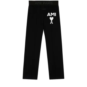 AMI Paris Slate Black Sweatpants