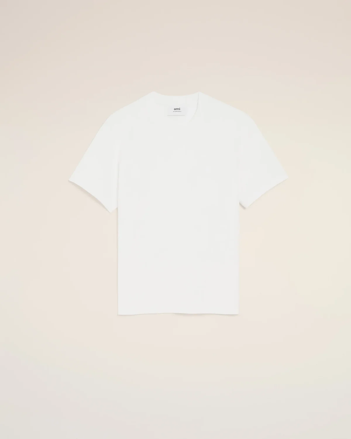 AMI Paris White Organic T-Shirt AMI Paris White Organic T-Shirt