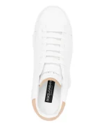 Ami pairs Portofino leather panelled sneakers