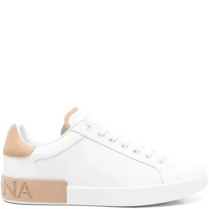 Ami pairs Portofino leather panelled sneakers