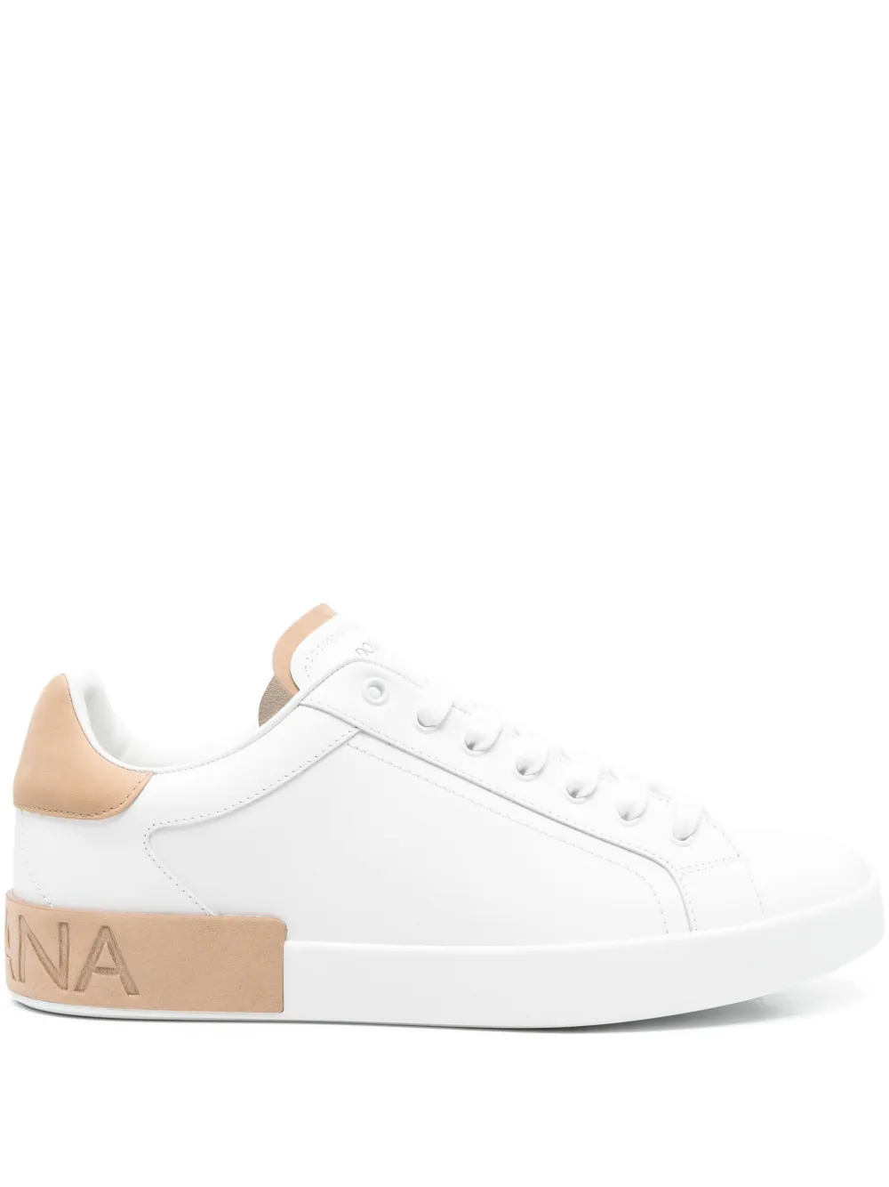 Ami pairs Portofino leather panelled sneakers Ami pairs Portofino leather panelled sneakers