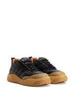 Ami pairs panelled sneakers