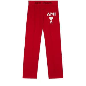 Bold in Every Step – AMI Paris Red Sweatpants